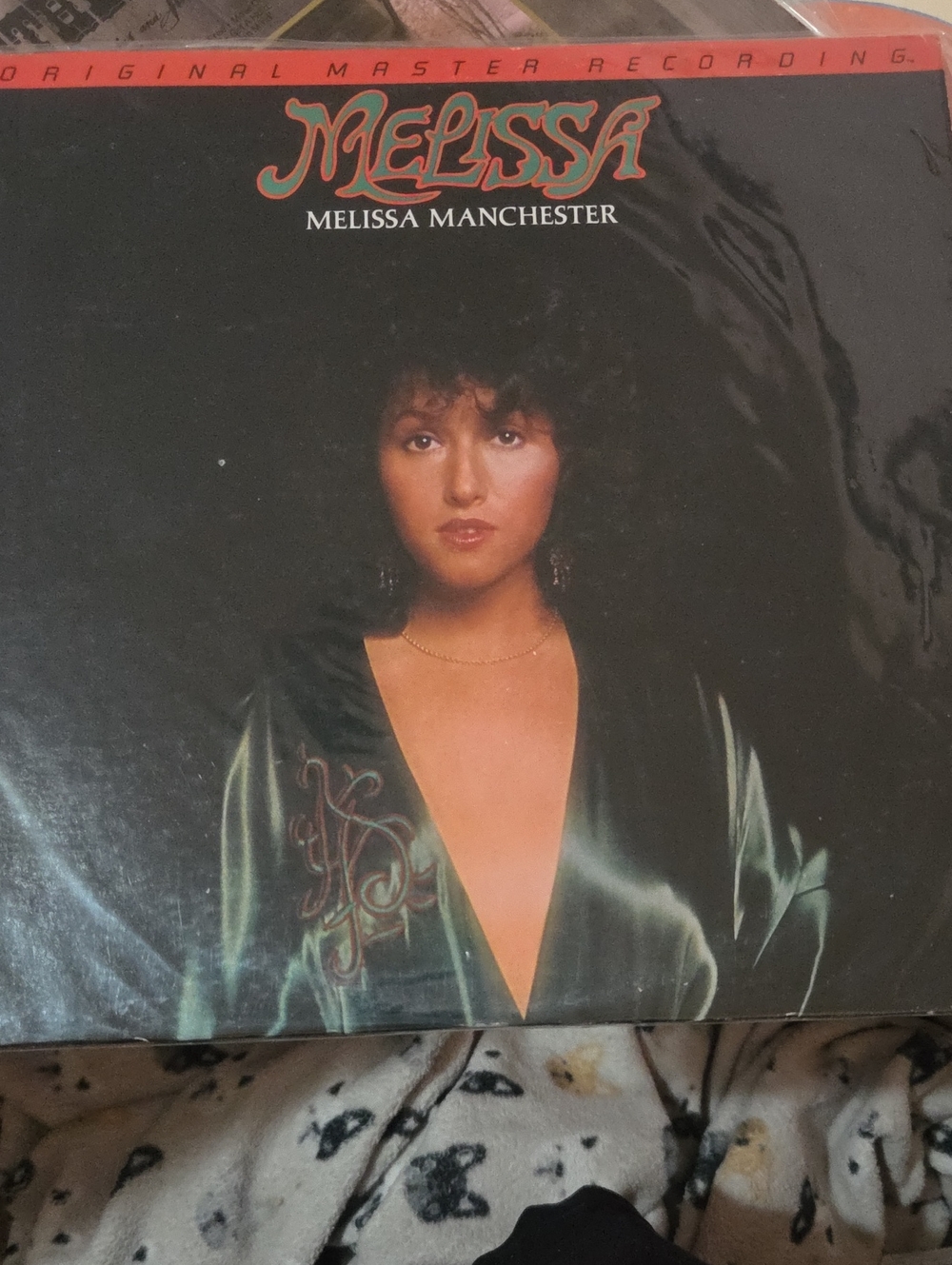 Melissa Manchester Vinyl Album "Melissa" - Black Cover with Green Satin